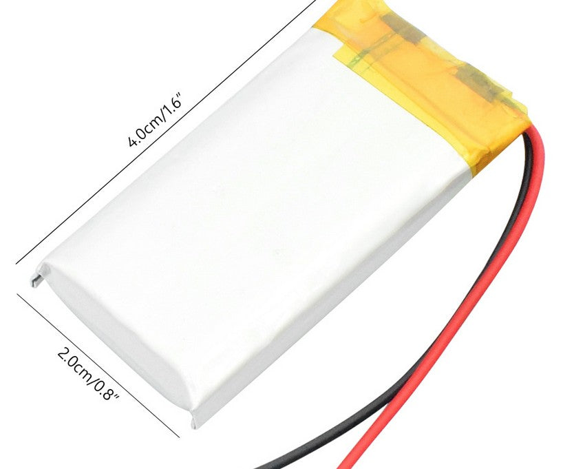 602040 Bateria de litio 500 mAh