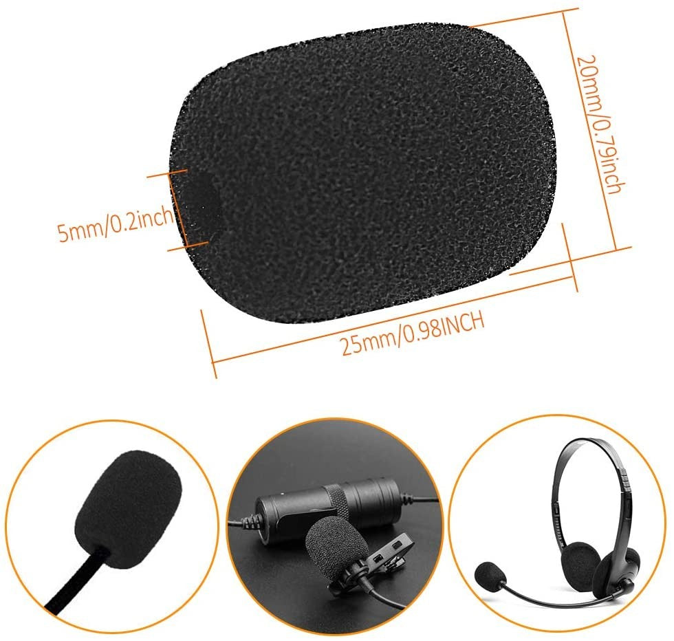 40 Fundas desechables micrófono de solapa