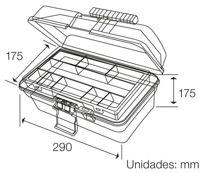 Maleta herramientas 290x175x175mm