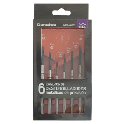 6 DESTORNILLADORES METALICOS DE PRECISION