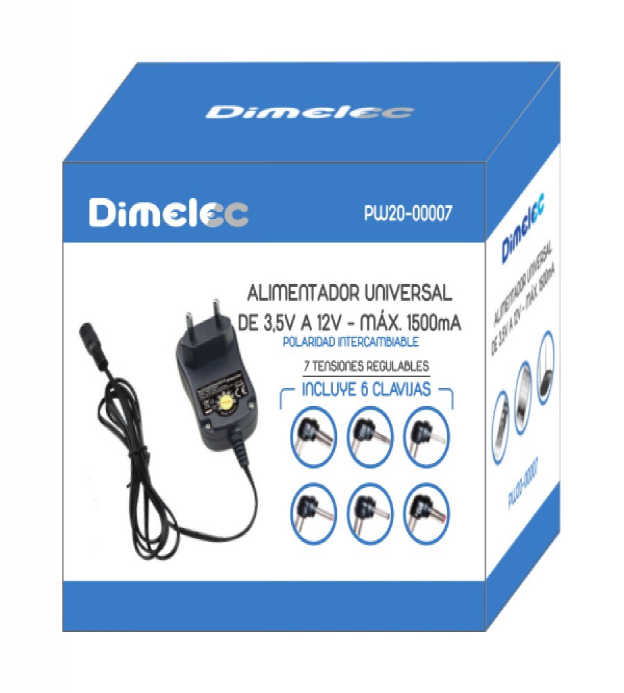 ALIMENTADOR  DE 3,5V A 12V MAXIMO 1500mA