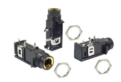 Conector jack pcb mono 1/4  6,3mm