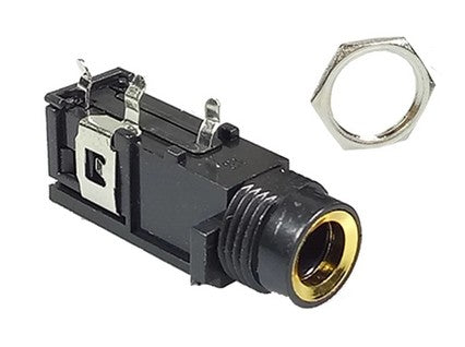 Conector jack pcb mono 1/4  6,3mm