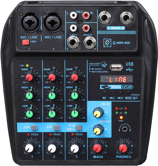 Oqan Q-Mini USB Mixer 4 canales interface Audio
