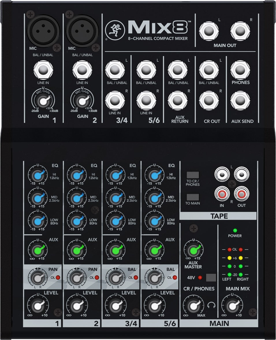 Mackie Mix8 mezclador compacto de 8 canales