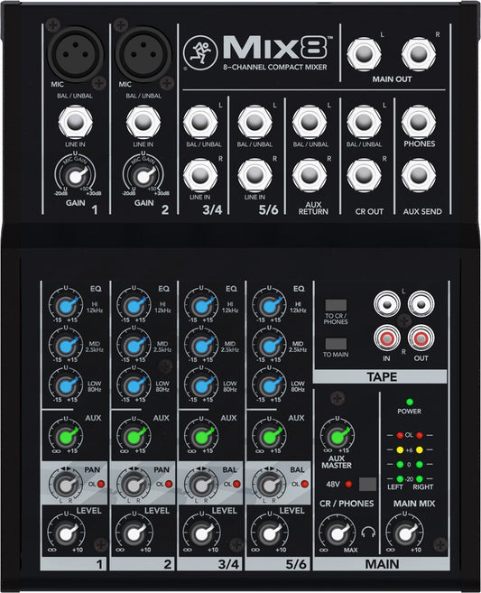 Mackie Mix8 mezclador compacto de 8 canales