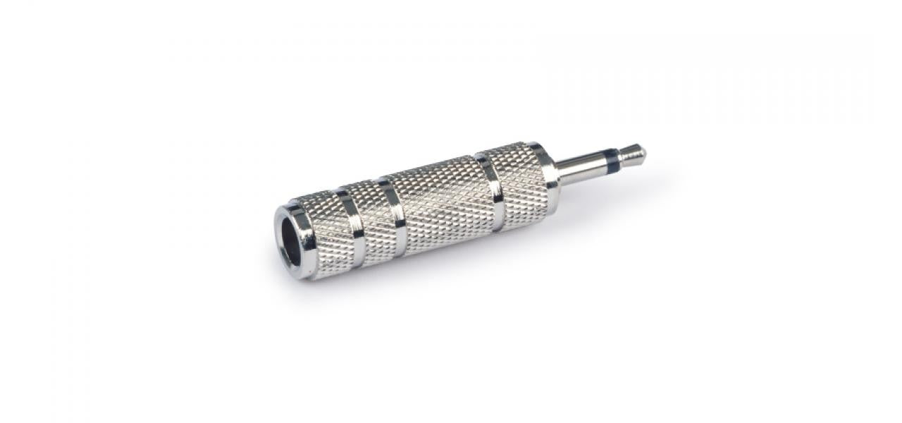 Adaptador audio jack 3'5 mm a 6'3 mm Mono