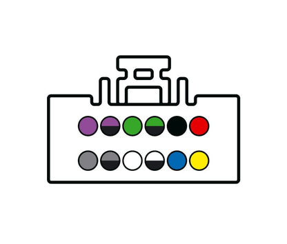 Conector ISO hembra para Panasonic Autoradio
