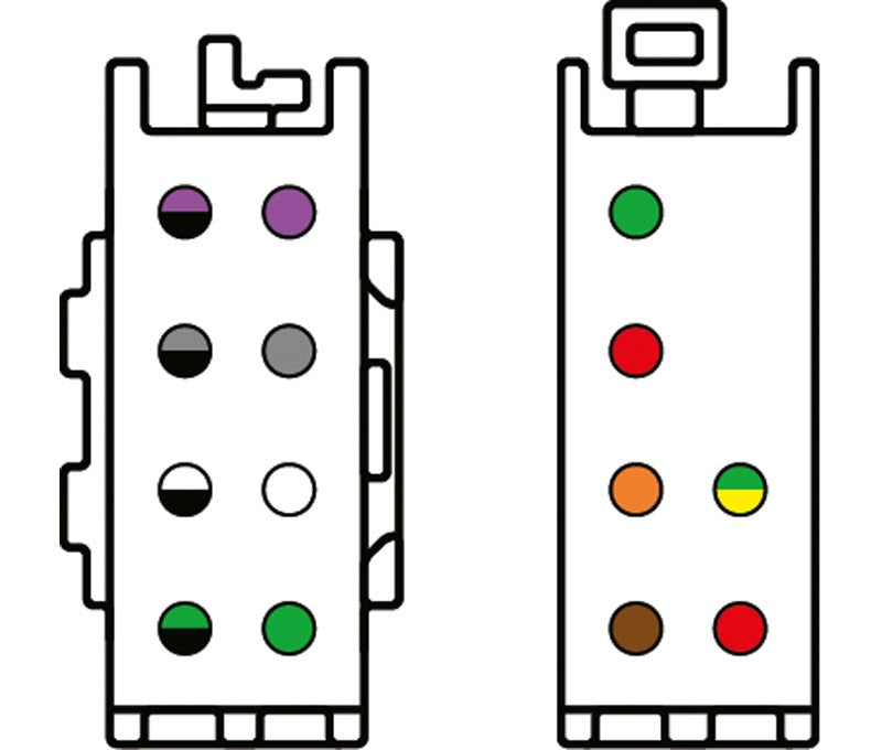 Conector iso Universal 8+6 pines