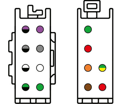 Conector iso Universal 8+6 pines