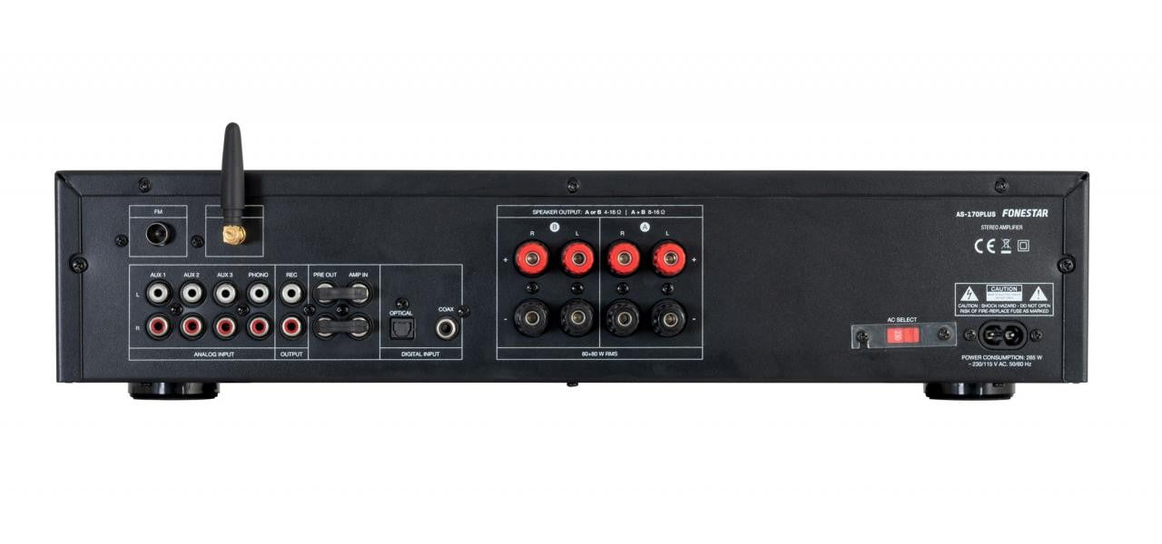 Amplificador Estéreo Bluetooth®/USB/FM AS-170 PLUS