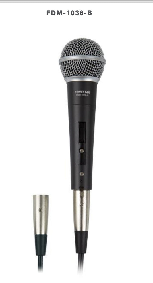 Micrófono dinámico de mano Fonestar FDM-1036 XLR