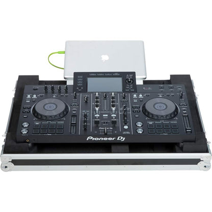 Flight Case Ultra Delgado Denondj® PRIME4, Pioneer® XDJ-RX2 Plata (Soporte Metacrilato).