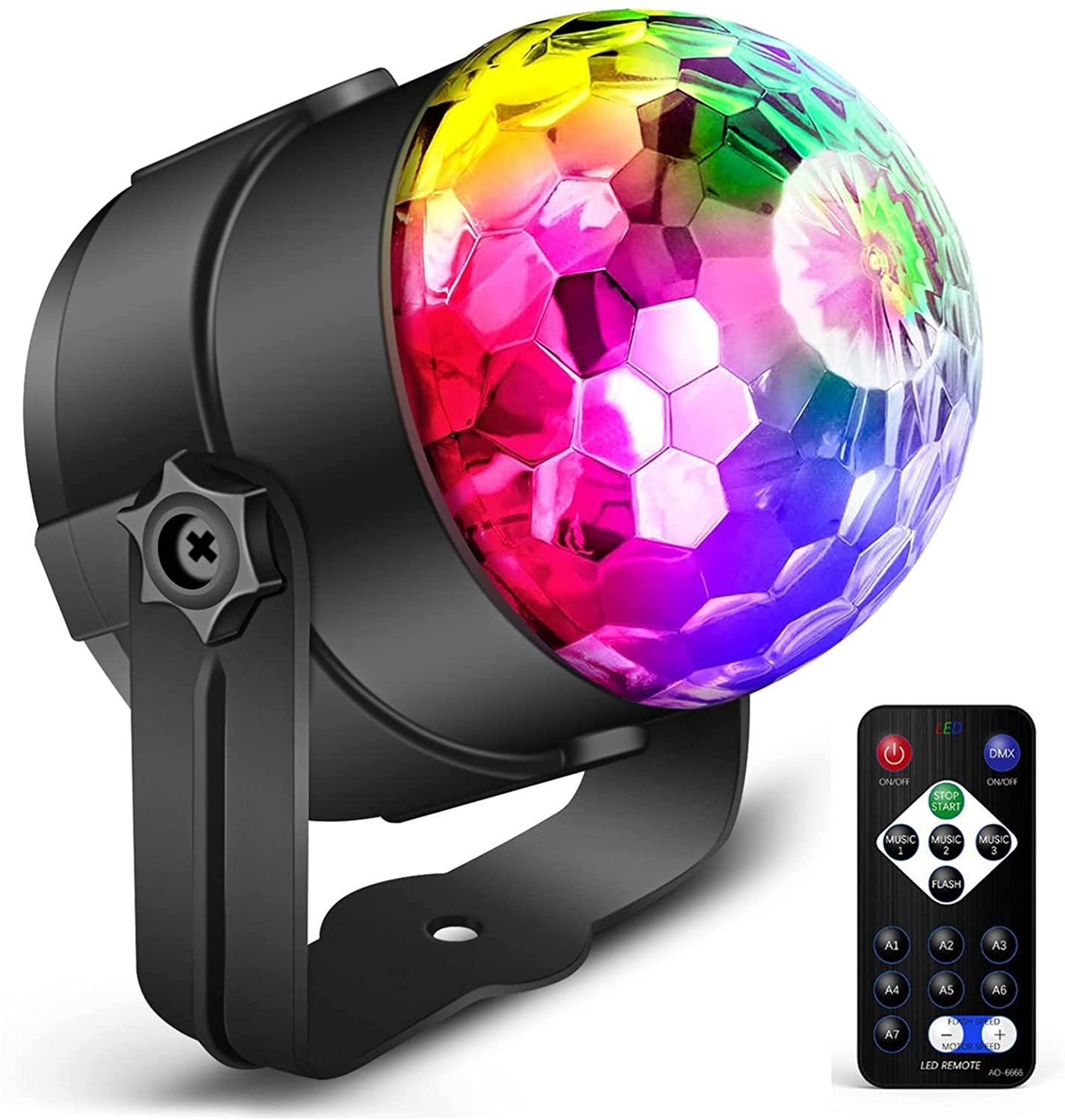 Efecto led mini bola discoteca