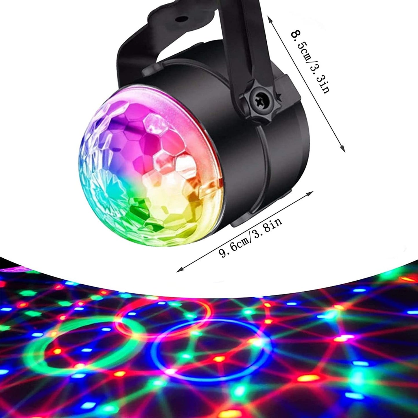 Efecto led mini bola discoteca