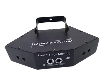 Multilaser 6 salidas con gobos rgb y DMX