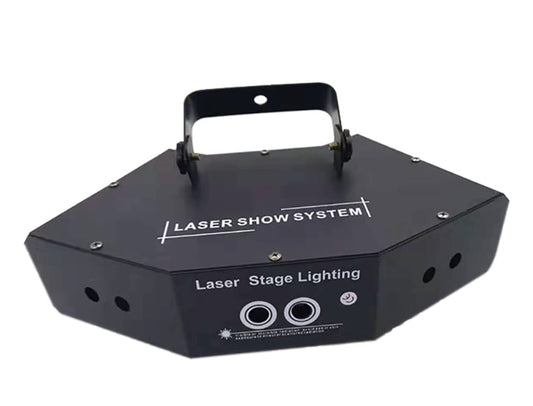 Multilaser 6 salidas con gobos rgb y DMX