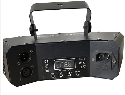 Multilaser 6 salidas con gobos rgb y DMX