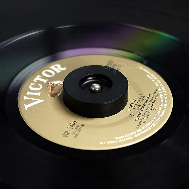 Adaptador de tocadiscos 45 RPM, tocadiscos de aluminio