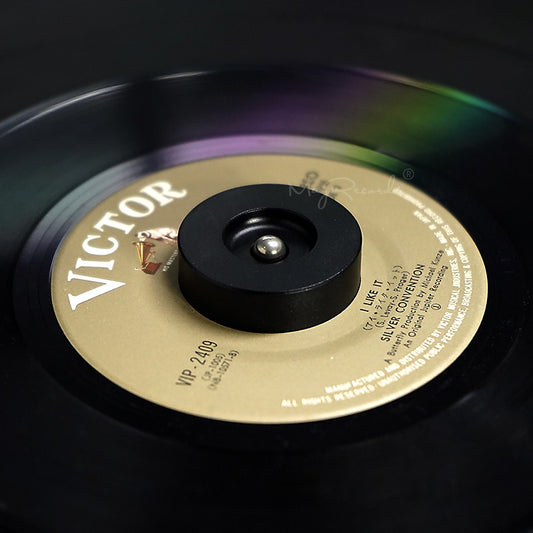 Adaptador de tocadiscos 45 RPM, tocadiscos de aluminio