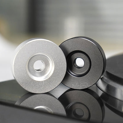 Adaptador de tocadiscos 45 RPM, tocadiscos de aluminio