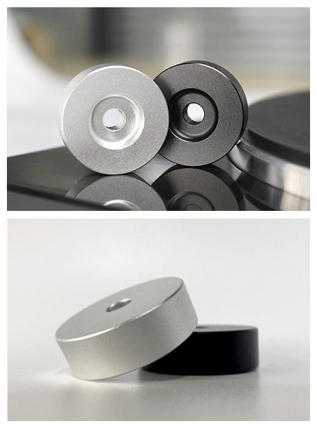 Adaptador de tocadiscos 45 RPM, tocadiscos de aluminio