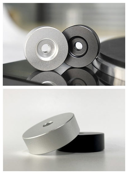 Adaptador de tocadiscos 45 RPM, tocadiscos de aluminio