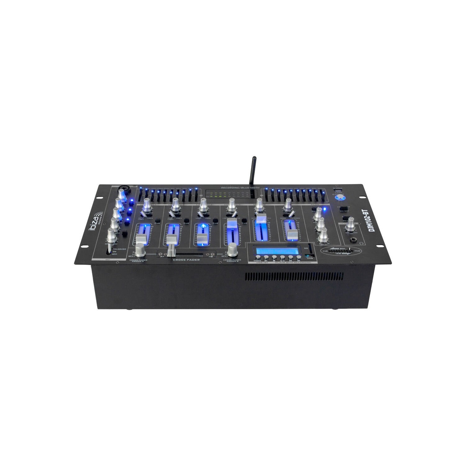 MESA DE MEZCLAS 19" 12 ENTRADAS / 6 CANALES CON BLUETOOTH