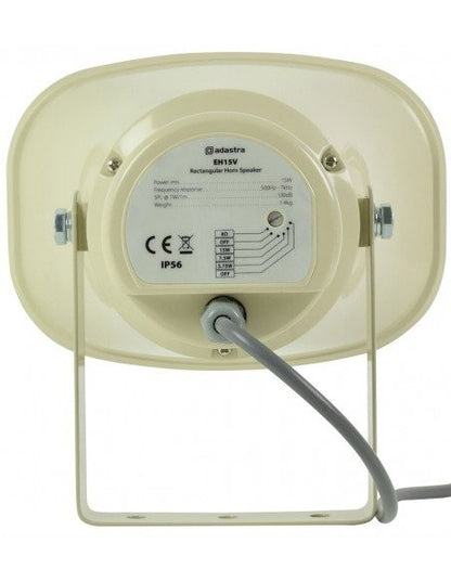 EH15V - Bocina Rectangular Línea 100V 15W RMS
