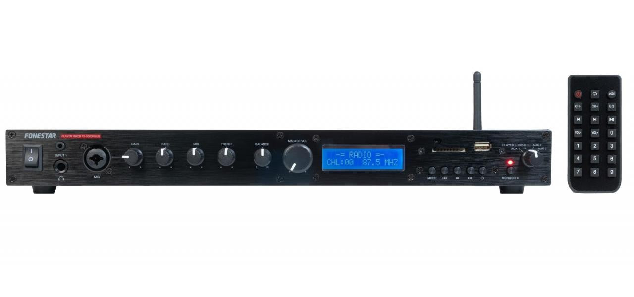 FS-3000RGUB Reproductor y mezclador USB/SD/MP3/FM