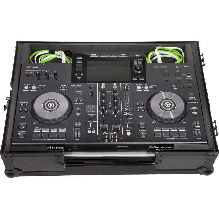 Flight Case Sistema DJ Todo en uno Pioneer® XDJ-RR Negra (Trolley + Ruedas).
