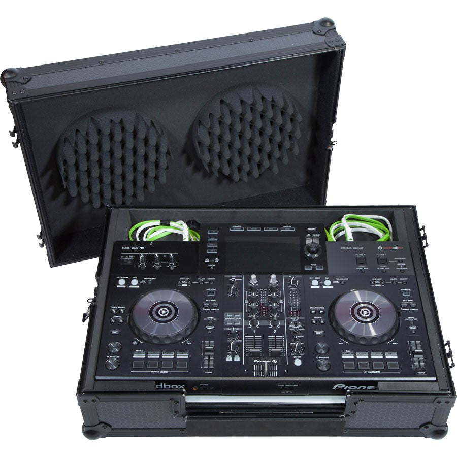 Flight Case Sistema DJ Todo en uno Pioneer® XDJ-RR Negra (Trolley + Ruedas).