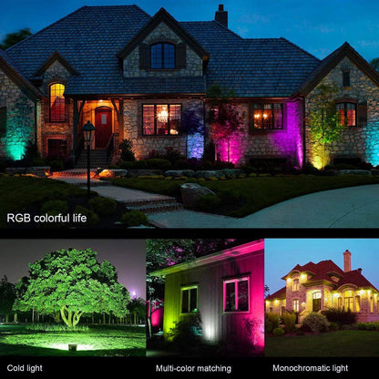 Focos Led Exterior 100W, Romwish Foco LED RGB