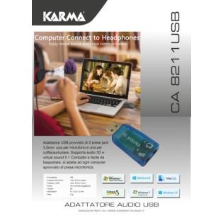 Adaptador de audio USB para auriculares