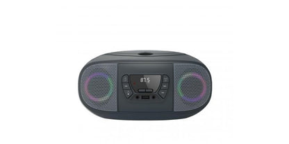 Radio CD USB FM con entrada auxiliar Gris