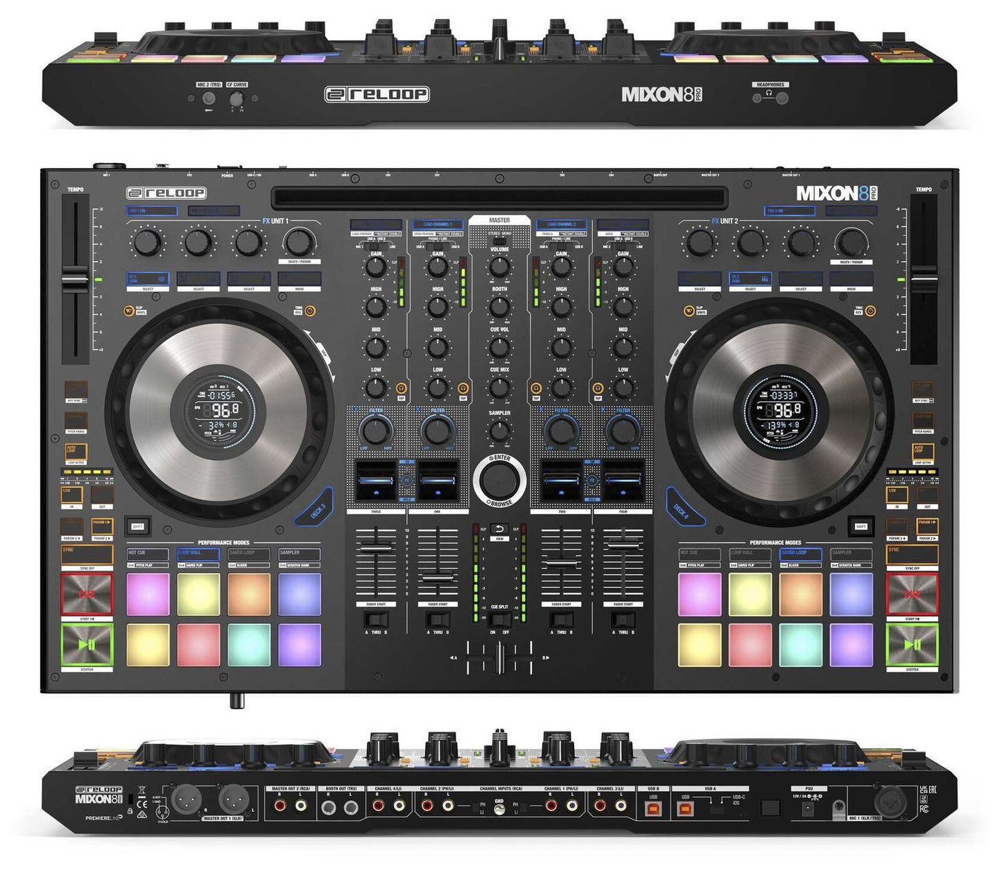 RELOOP Controladora de dj MIXON 8 PRO.