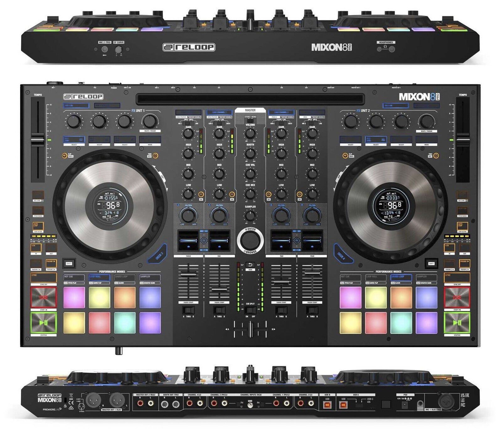 RELOOP Controladora de dj MIXON 8 PRO.