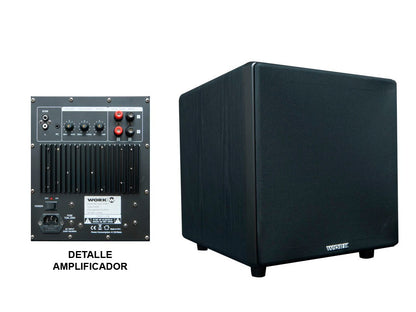 Subwoofer amplificado. 150 W.