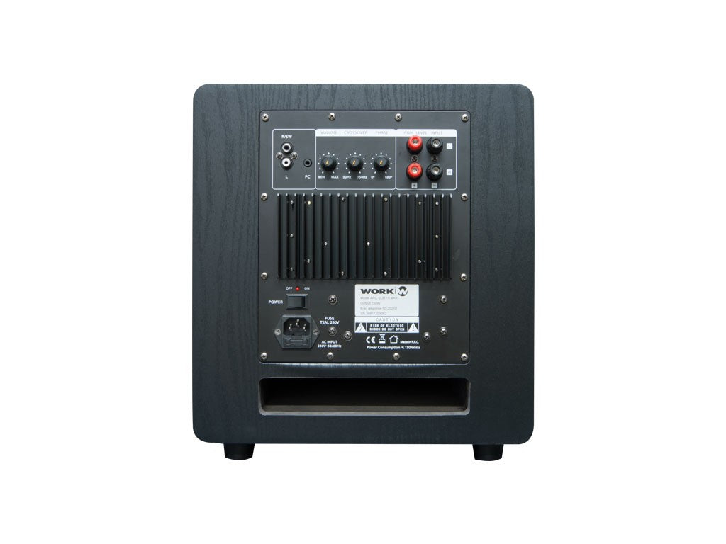 Subwoofer amplificado. 150 W.