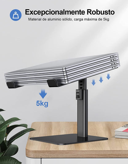 Soporte Portatil Mesa con 8 Alturas Ajustables,