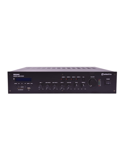 RM360S Amplificador 360W RMS Línea 100V con Zonas