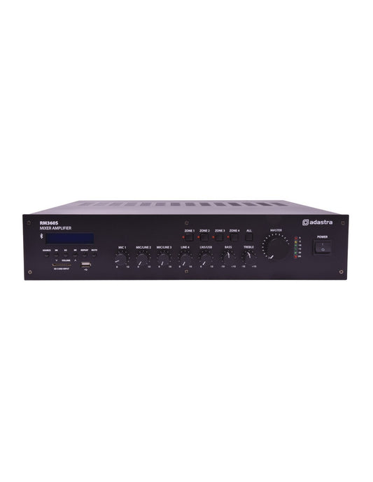 RM360S Amplificador 360W RMS Línea 100V con Zonas