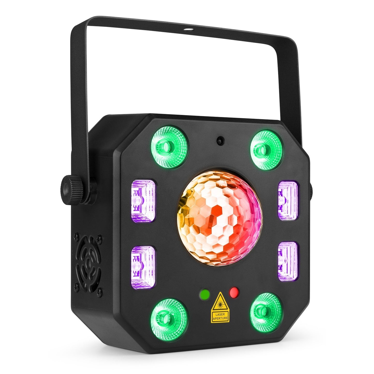 Multi efecto 5-en-1 efectos con Jelly ball, PAR, UV, Strobe y Laser