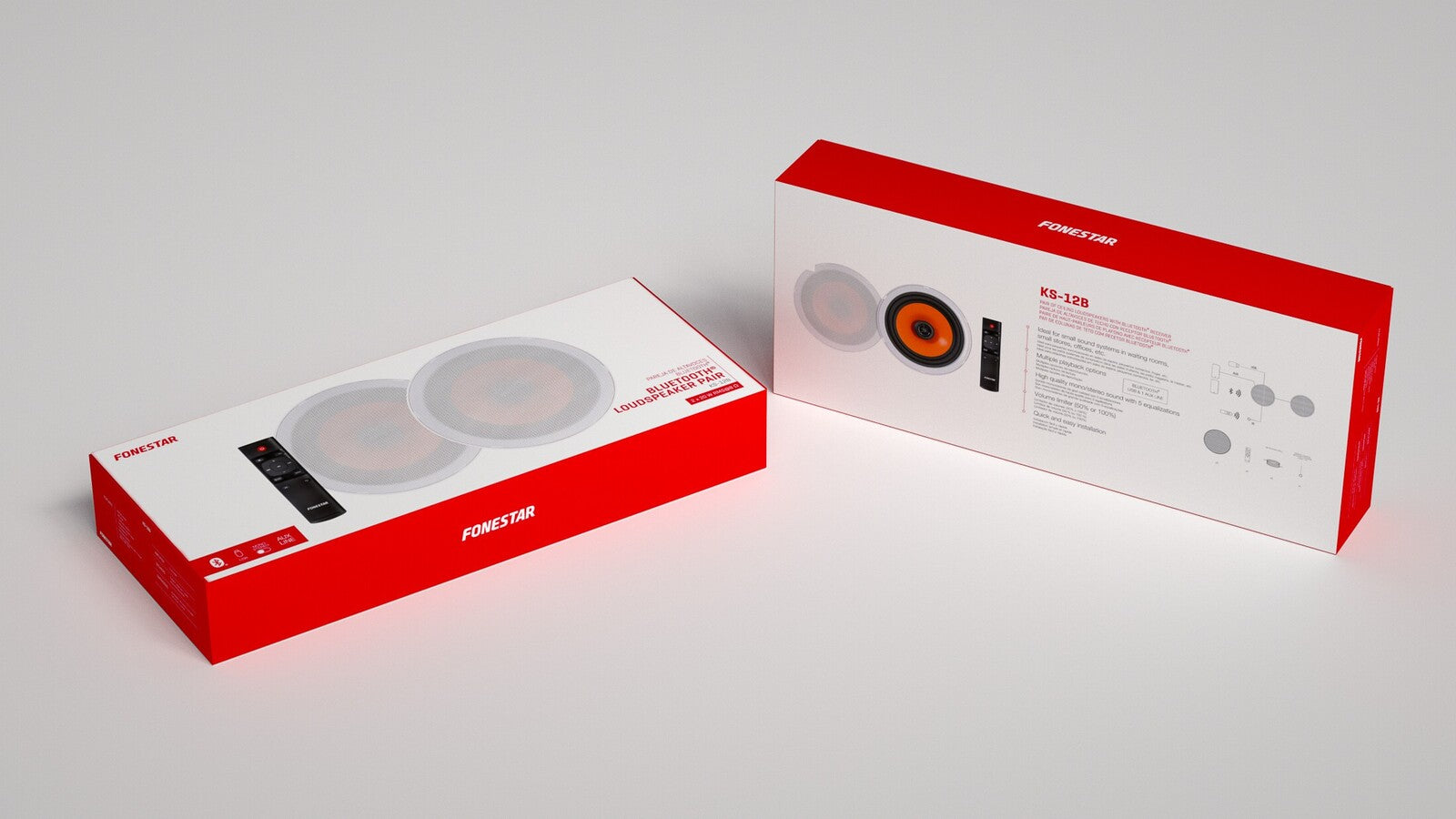 KS-12B Kit de sonido. Pareja de altavoces de techo Bluetooth