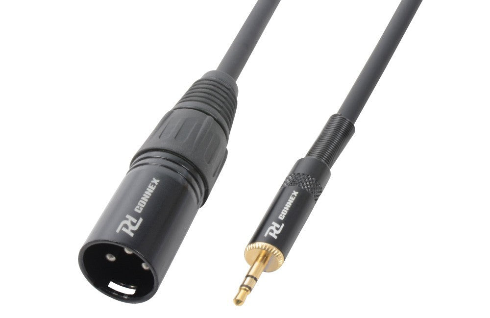 Conexion mini jack estereo a xlr macho  50cm