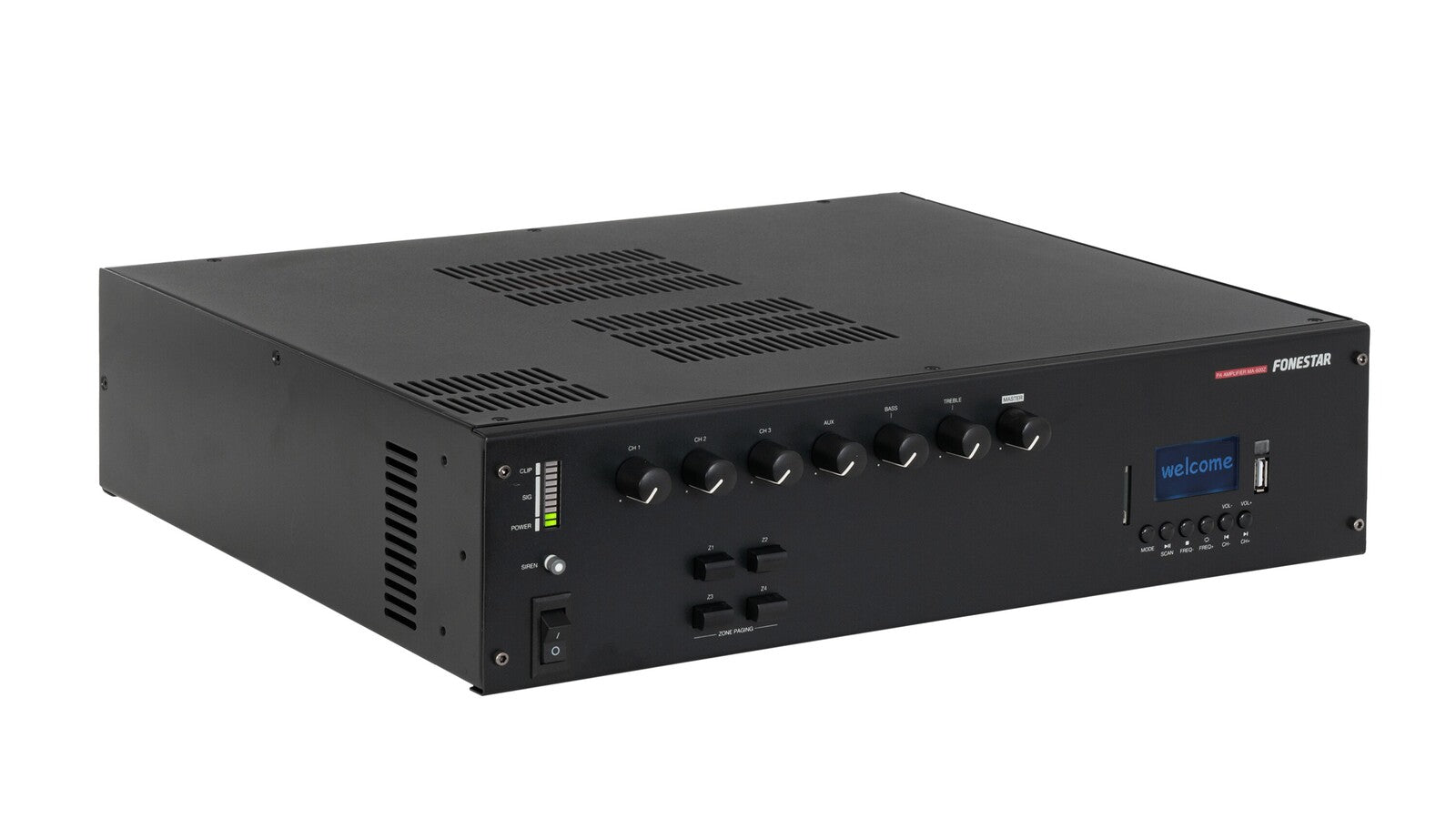 MA-600Z Amplificador de megafonía multizona