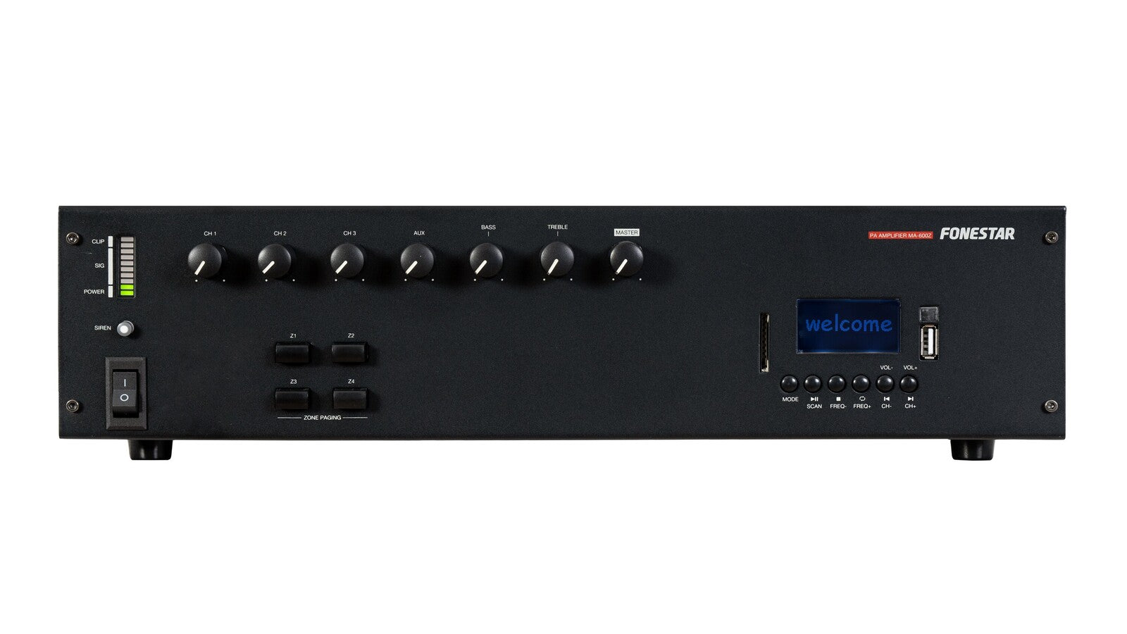 MA-600Z Amplificador de megafonía multizona
