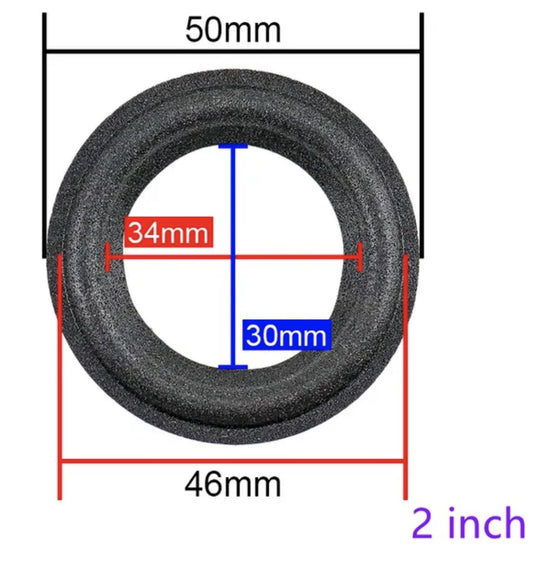 Suspension 2 pulgadas foam altavoces repuesto