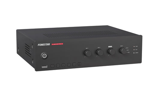 PROX 30.Amplificador de megafonía con reproductor USB/FM