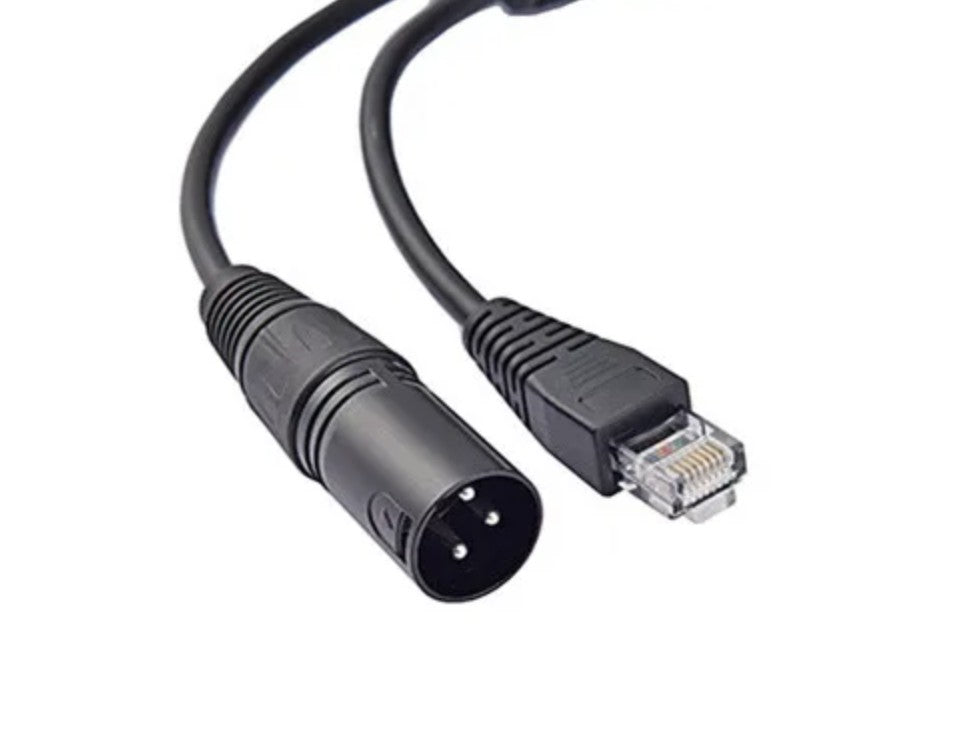 Adaptador XLR  Macho 3 pin a RJ45, 30 CM